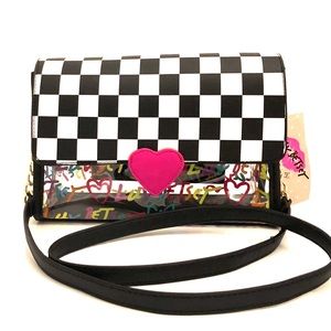 BETSEY JOHNSON LBmacy Clear Crossbody Bag